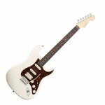 Fender American Deluxe Stratocaster HSS Electric Guitar Olympic Pearl