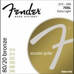 Fender 70XL 80-20 Bronze Acoustic Strings - Extra Light